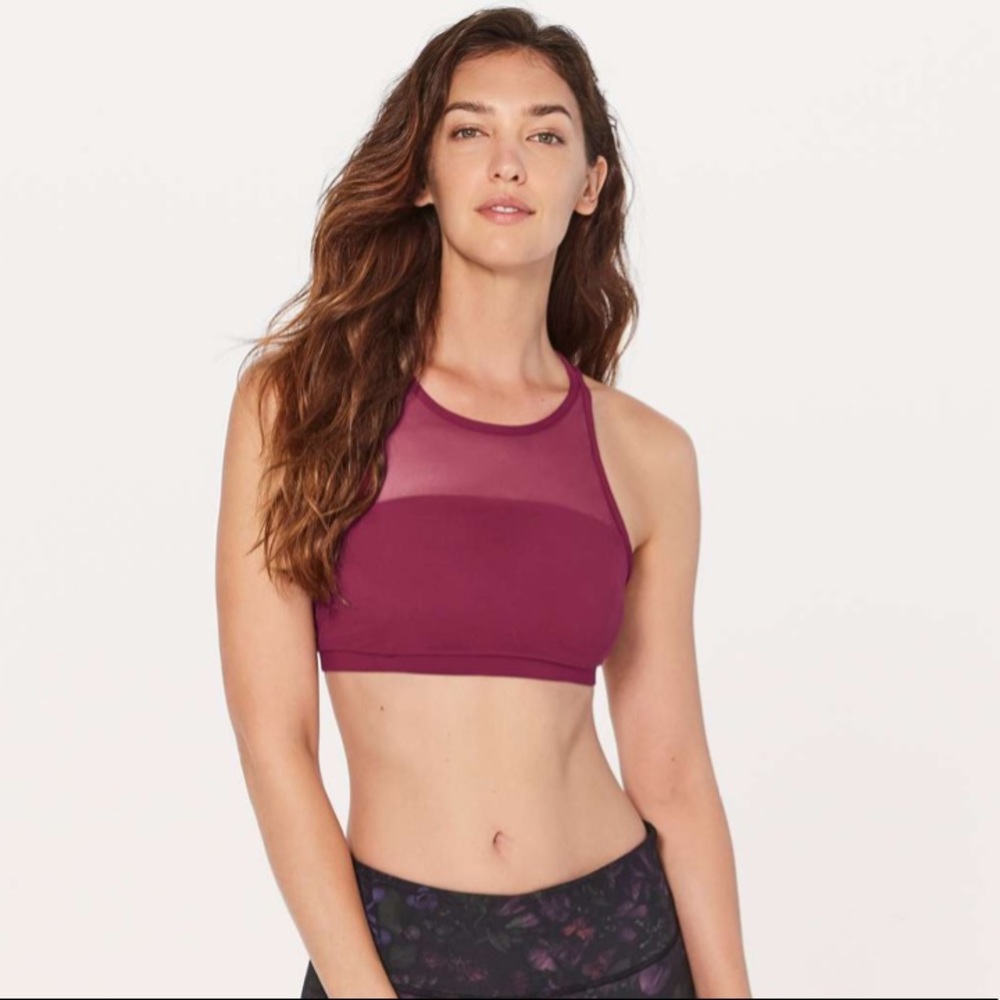 Lululemon Get Set bra in Deep Luxe